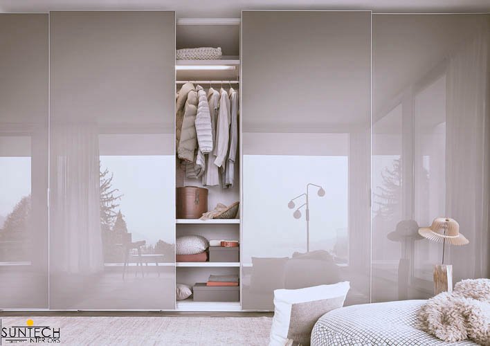 sliding wardrobe designs bedroom